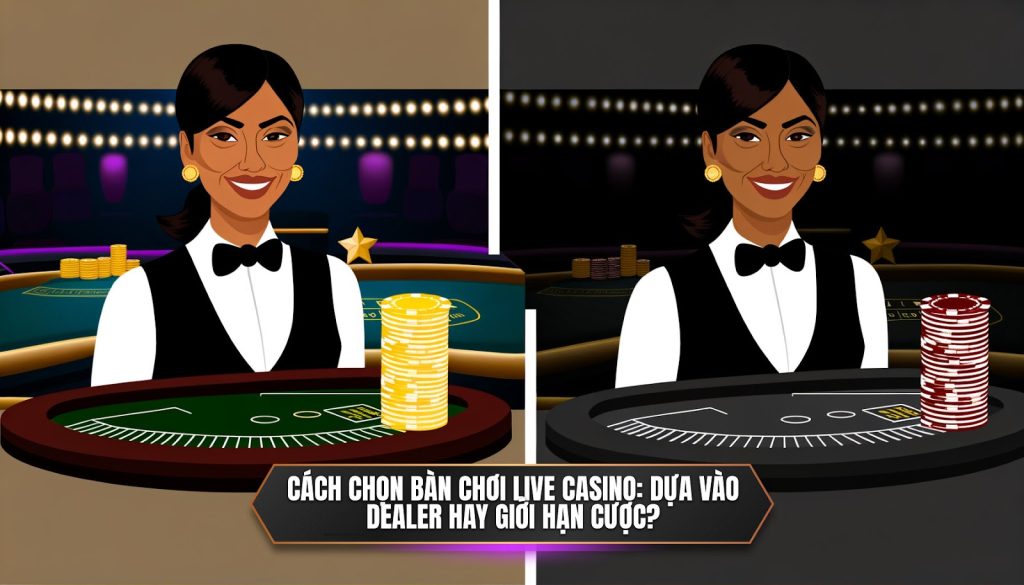 Cách chọn bàn chơi live casino: dựa vào dealer hay giới hạn cược